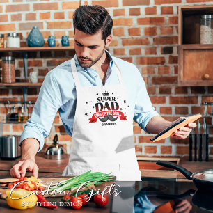 Delantal El súper papá rey del asador