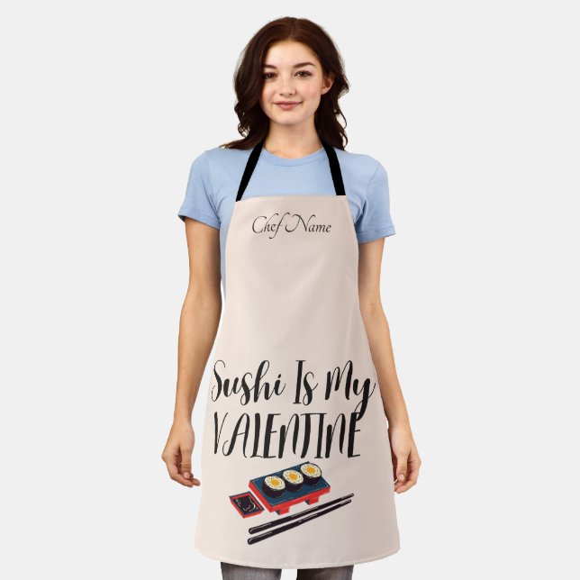 Delantal El Sushi Es Mi Valentín (Gastado)