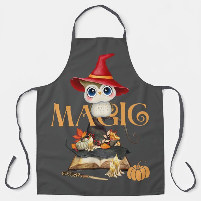 Delantal El tema de la caída de la bruja mágica (Anverso)