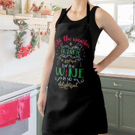 Delantal El tiempo y el arte de la palabra de vacaciones en