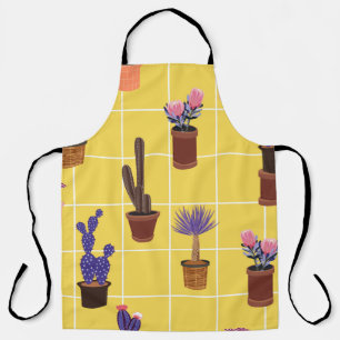 Delantal El verano brillante lindo Cactus en muchos tipos d