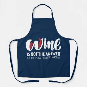 Delantal El vino no es la respuesta