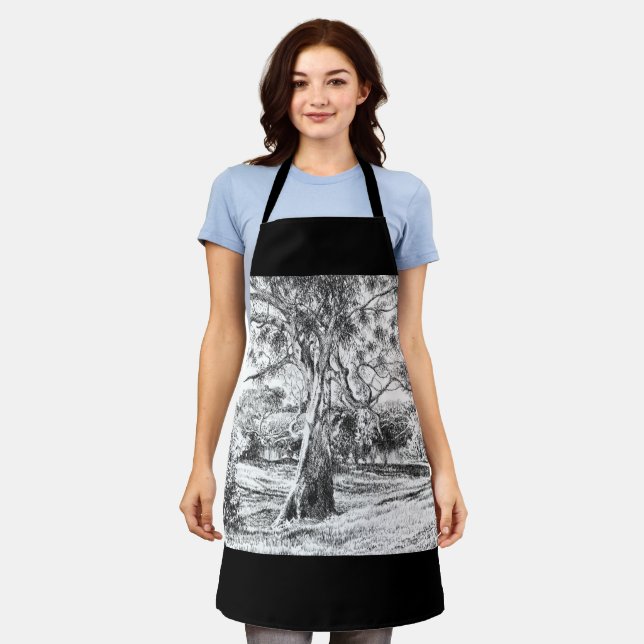 Delantal El Winnie the Pooh Tree - (Gastado)