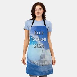Delantal Elecciones Blue Tsunami 2024