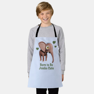 Delantal Elefante bebé lindo personalizado nacido para ser