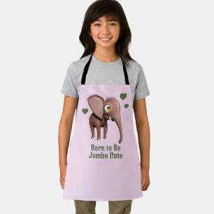 Delantal Elefante bebé lindo personalizado nacido para ser 