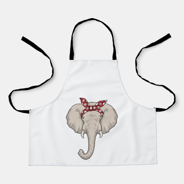 Delantal Elefante con Bandana (Anverso)