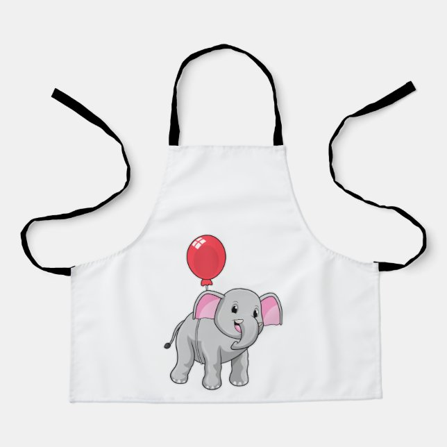 Delantal Elefante con globo (Anverso)