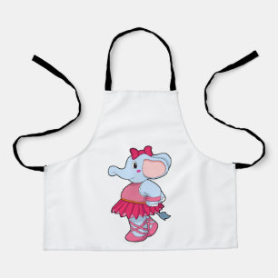 Delantal Elefante en el ballet con falda