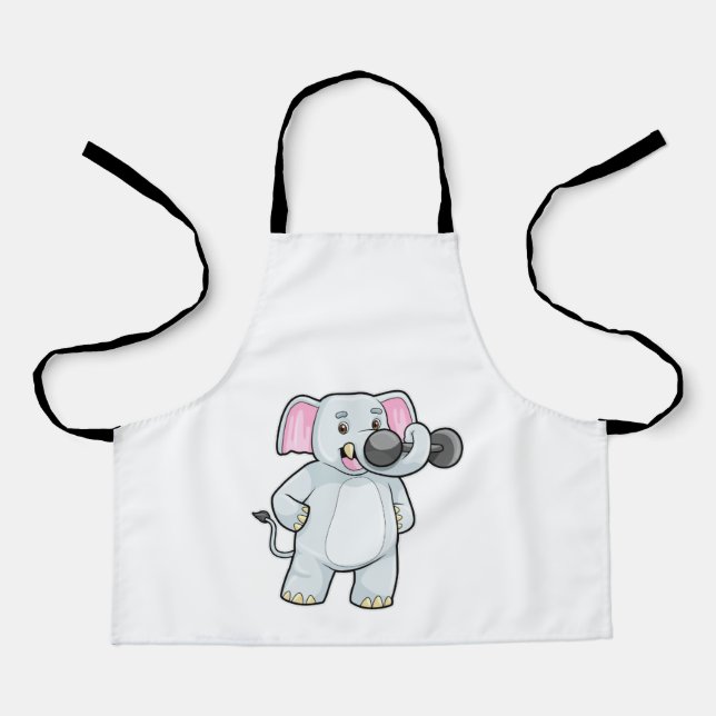Delantal Elefante en el entrenamiento Strenght con Dumbbell (Anverso)