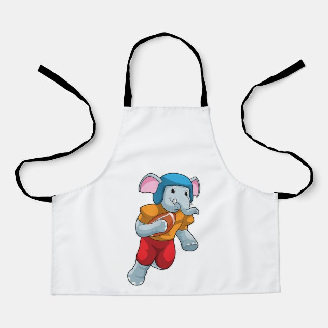 Delantal Elefante en los deportes de fútbol (Anverso)