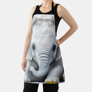 Delantal Elefante Gray Baby Adorable