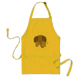 Delantal Elefante lindo de Brown