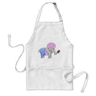Delantal Elefante Romántico