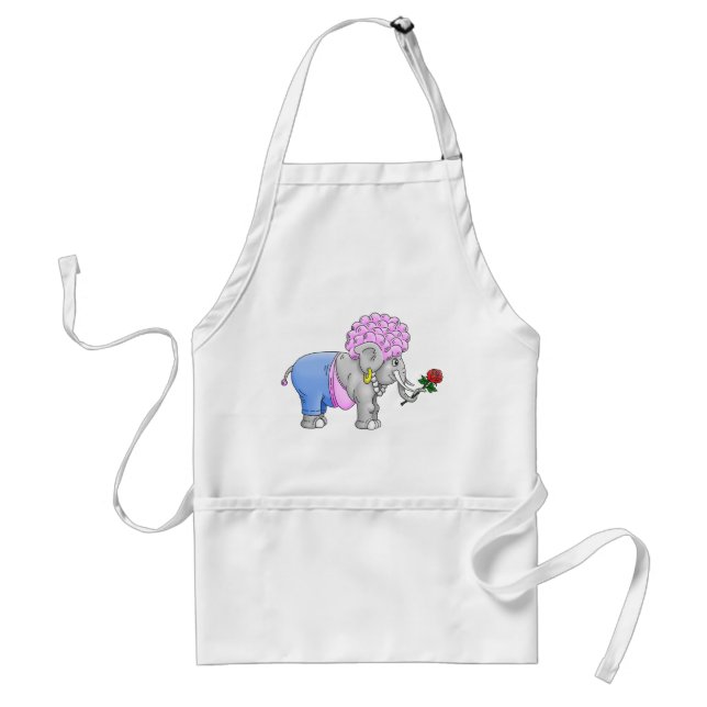 Delantal Elefante romántico (Frente)