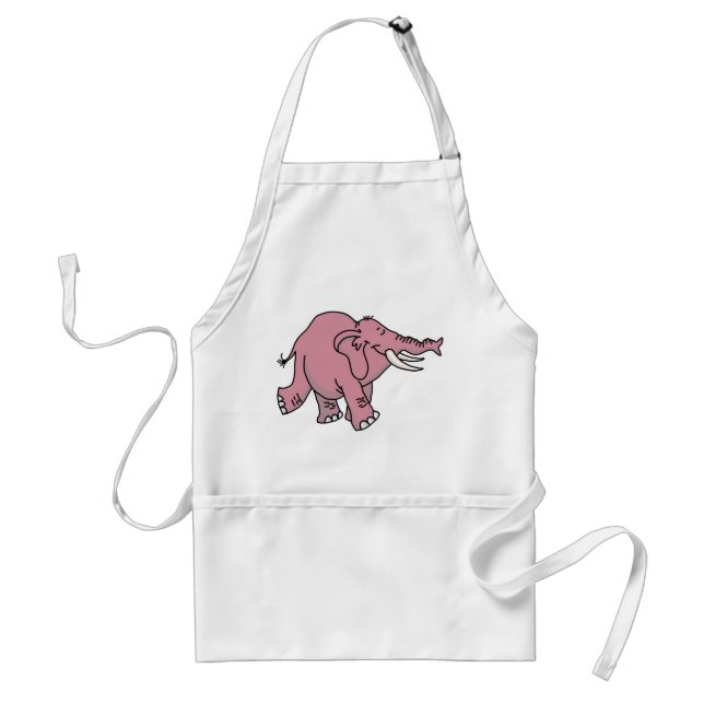 Delantal Elefante rosa (Frente)