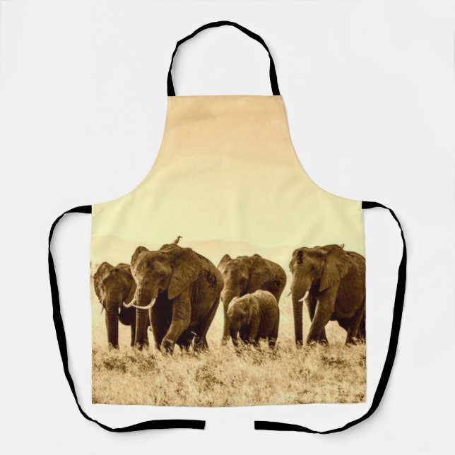 Delantal elefante vintage (Anverso)