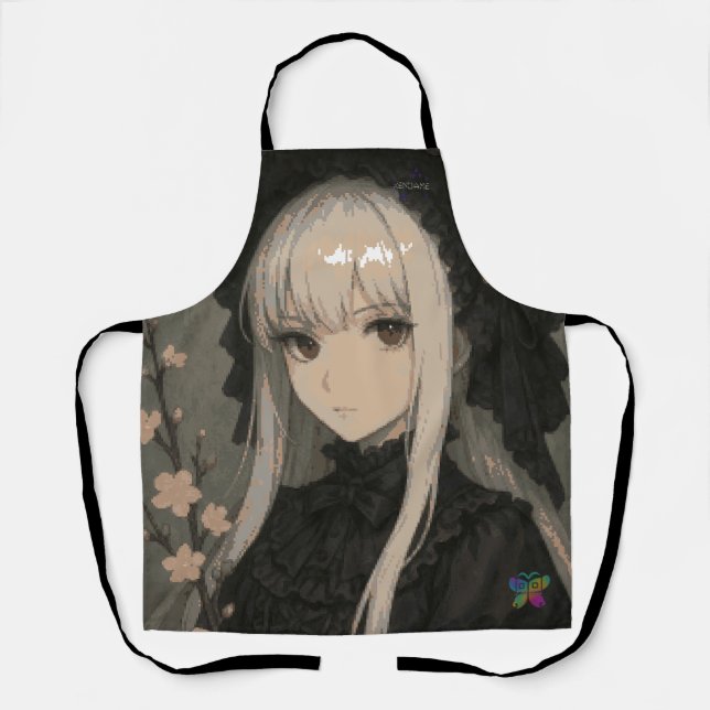 Delantal Elegance of the Midnight Blossom Maiden (Anverso)