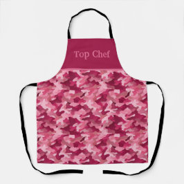 Delantal Elegancia de camo de fusión rosa