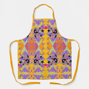 Delantal Elegancia de Lirios Purpura Anfitriona 