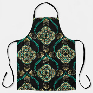 Delantal Elegancia floral arabesca vintage sin fisuras