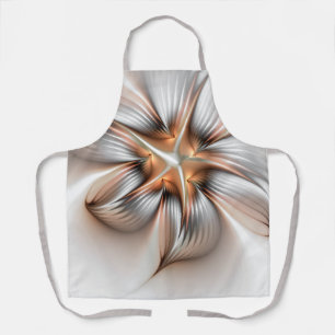 Delantal Elegancia floral modernidad Resumen arte fractal