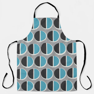 Delantal Elegancia Geométrica: Diseño de Patrones Vintage.
