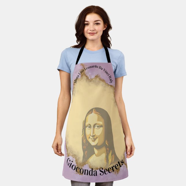 Delantal Elegant Mona Lisa Gioconda Leonardo Da Vinci Art (Gastado)