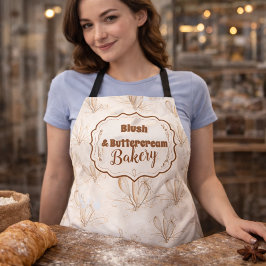 Delantal Elegant Pastel Bakery Branding