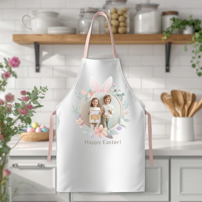 Delantal Elegant Pastel Easter Photo Apron (Subido por el creador)