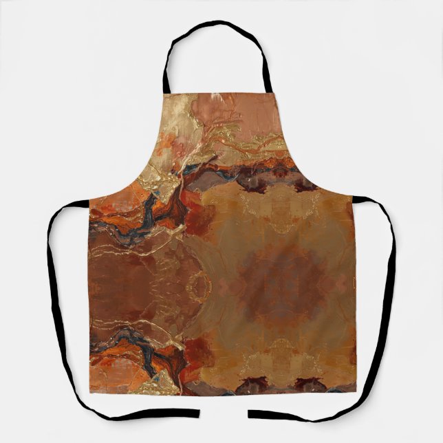 Delantal Elegant Rich Copper Patina Metallic gold  (Anverso)