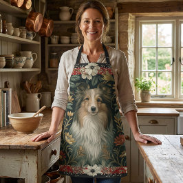 Delantal Elegant Sheltie Shetland Sheepdog Country Style