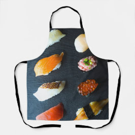 Delantal Elegant Sushi Apron - Japanese Minimalist Style
