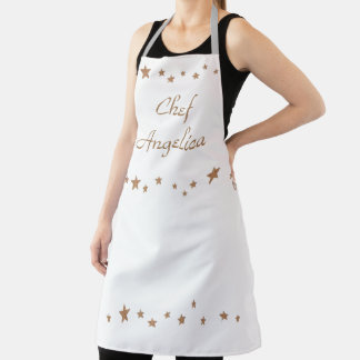 Delantal Elegante animado Apron de las Estrellas de Oro