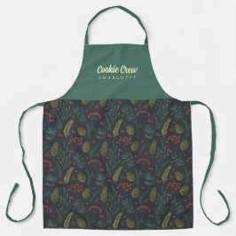 Delantal Elegante Apron Botánico de Invierno de Cookie Crew