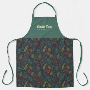 Delantal Elegante Apron Botánico de Invierno de Cookie Crew