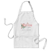 Elegante Apron Estilista De Salón De Firmas