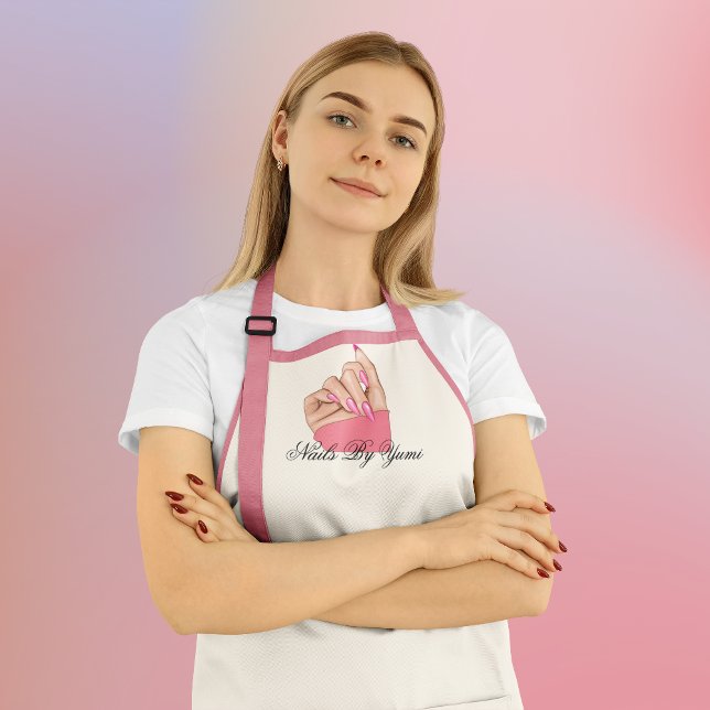 Delantal Elegante artista de uñas Manicurista Uniforme (Subido por el creador)