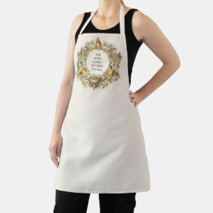 Delantal Elegante blasón de familia italiano monogramado