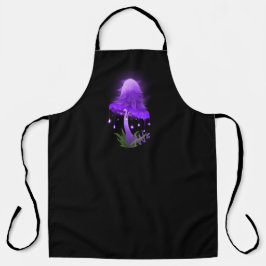 Delantal Elegante Capa Inky Colgante Mushroom Purple