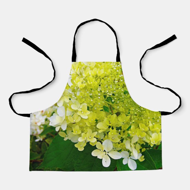 Delantal Elegante Chartreuse Green Limelight Hydrangea (Anverso)