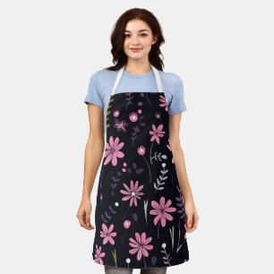 Delantal Elegante cocina floral Apron con diseño personaliz