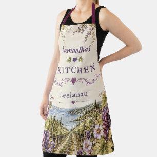 Delantal Elegante cocina personalizada de Leelanau Vineyard