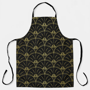 Delantal Elegante damasco, vintage diseño floral.