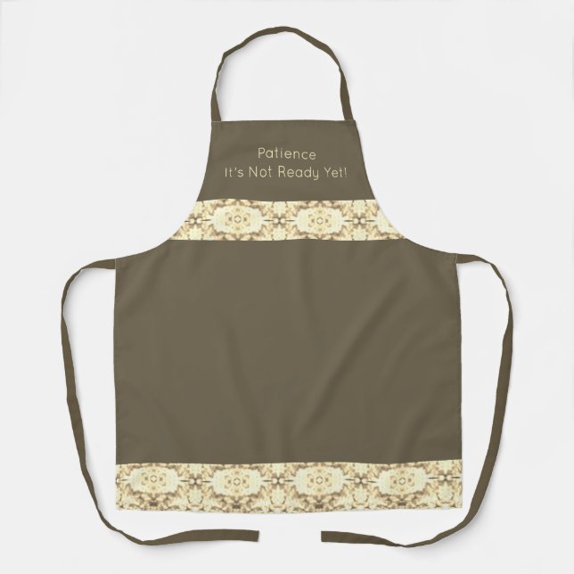 Delantal Elegante. Dedos Y Marrón (Anverso)