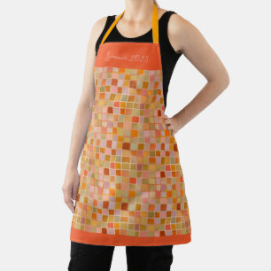 Delantal Elegante diseño de verano moderno tonos dorados