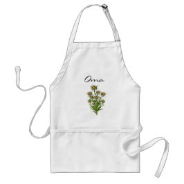 Delantal Elegante Edelweiss Flores Apron