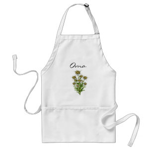 Delantal Elegante Edelweiss Flores Apron