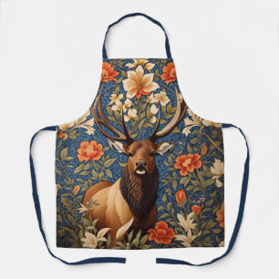 Delantal Elegante Elk William Morris inspirado en la floral
