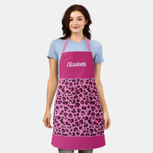Elegante estampado de leopardo rosa de moda femeni